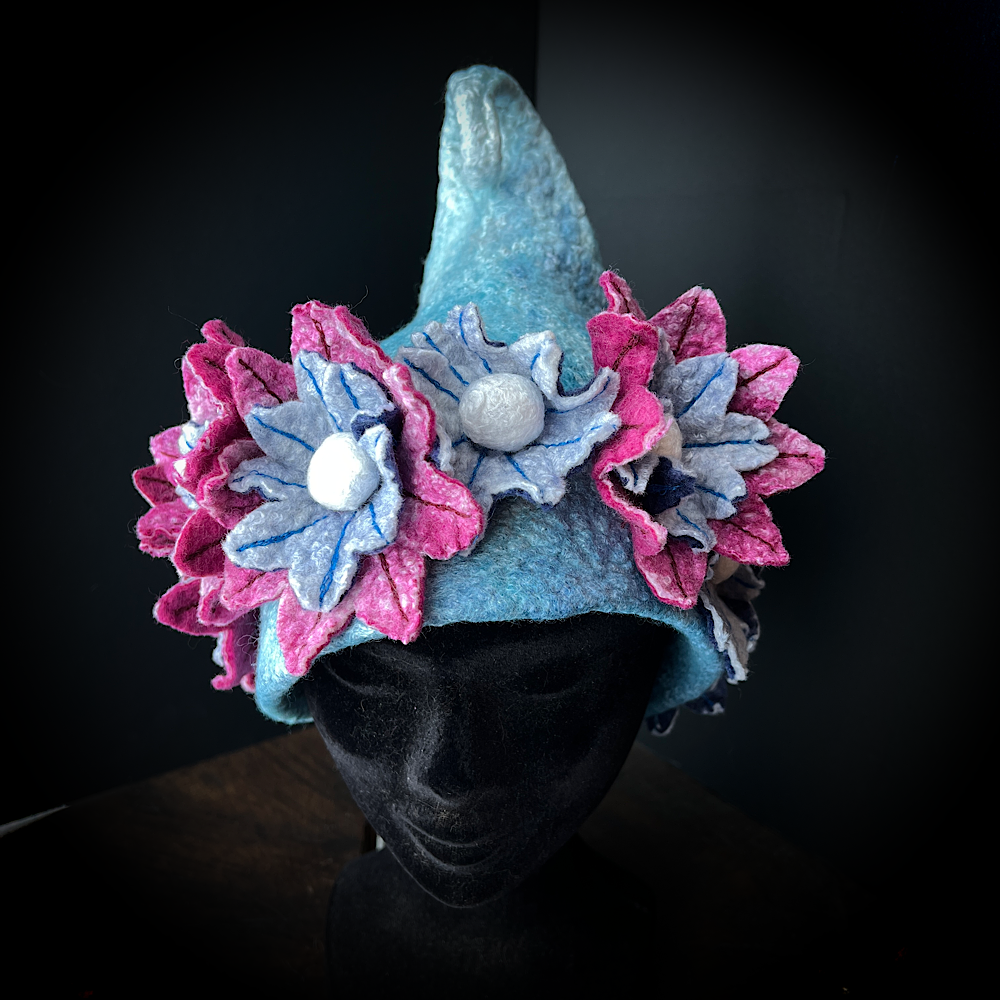 Felted fairy hat 21“ 1/2