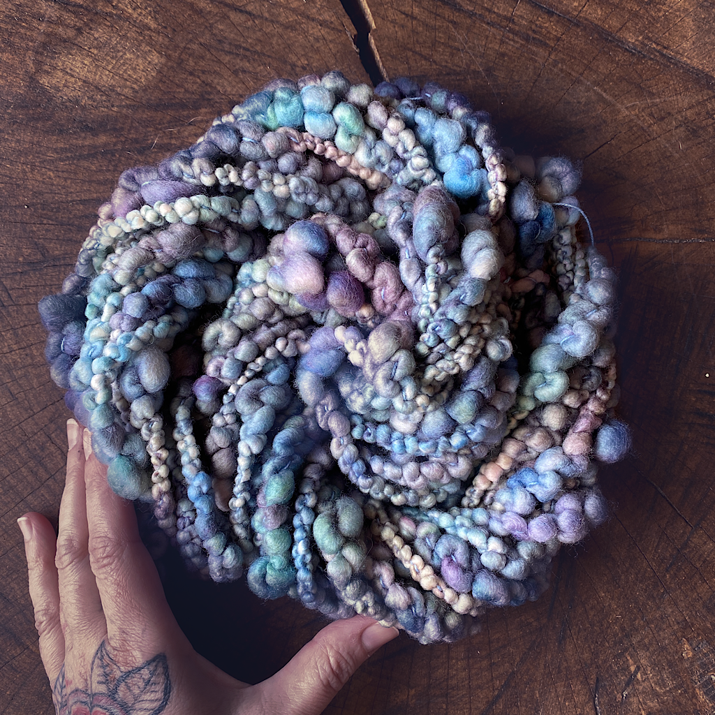 Night blue art yarn Celine