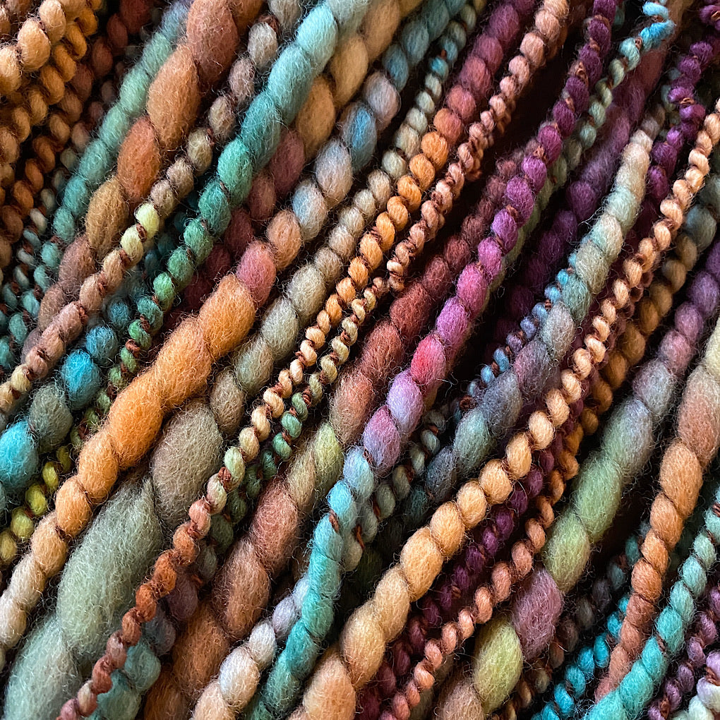 Early fall knitting merino yarn