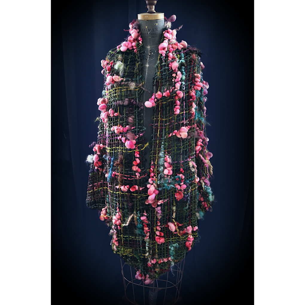 Kiss from a Rose 2 merino silk Shawl