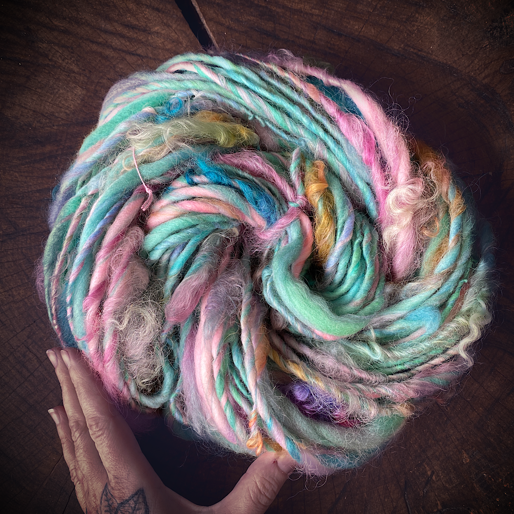 Menthe glacée art yarn