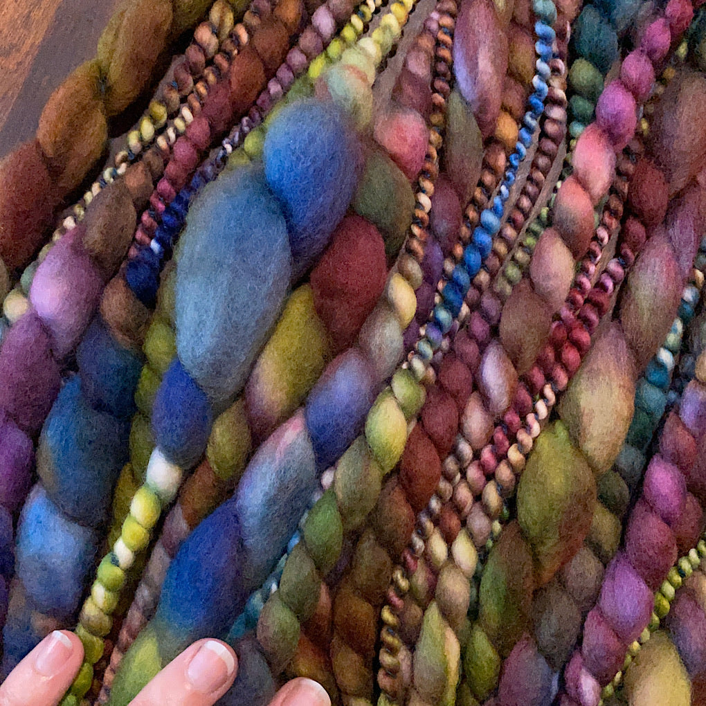 Amour d’automne jumbo spiral merino yarn