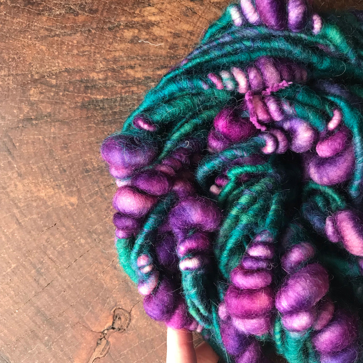 Teal purple art yarn 100g 15y - Mynoush