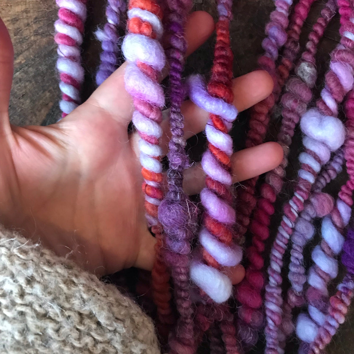 Purple art yarn 100g 12y - Mynoush