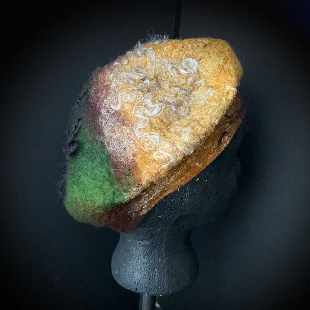 Felted beret size 21” small