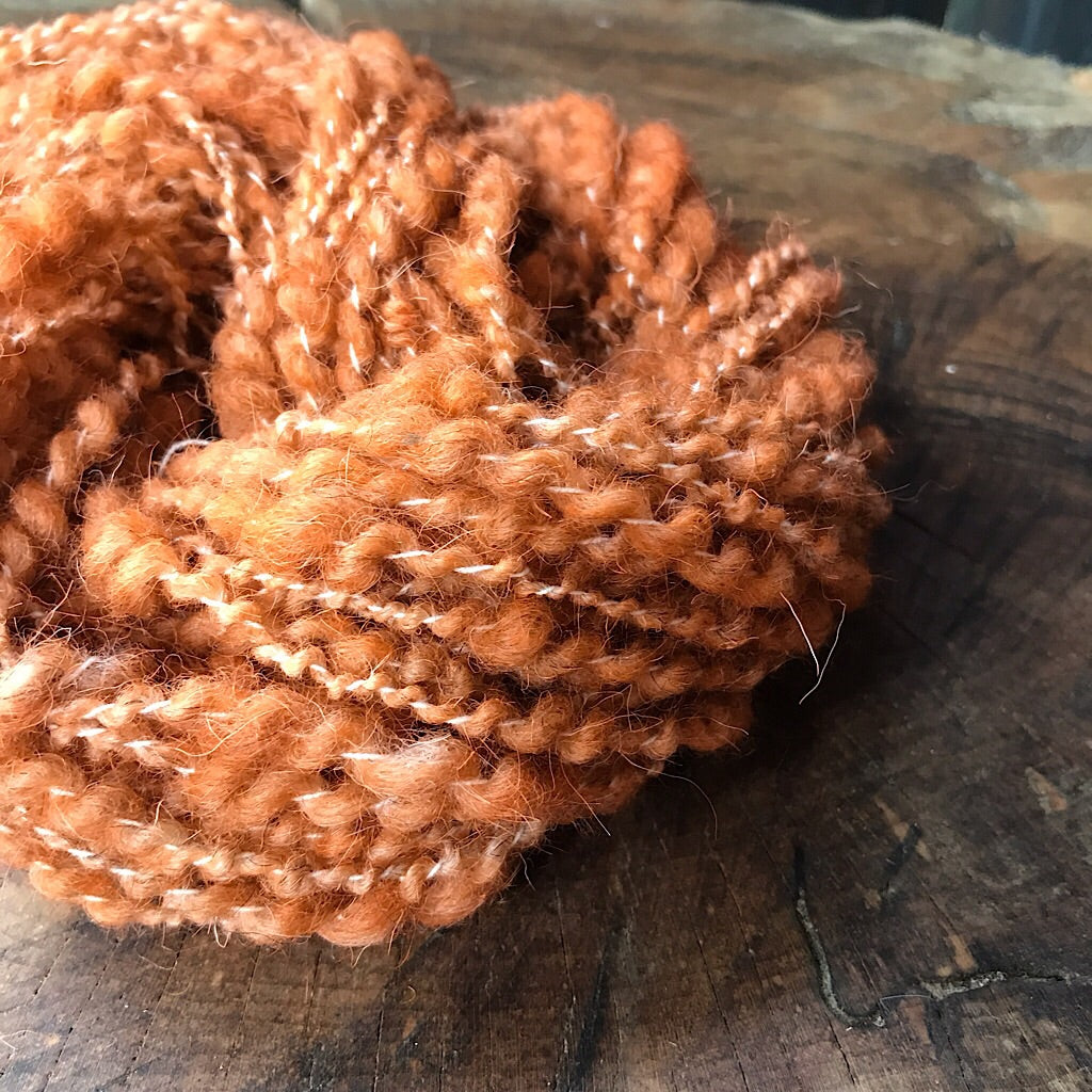 Pumpkin weaving yarn