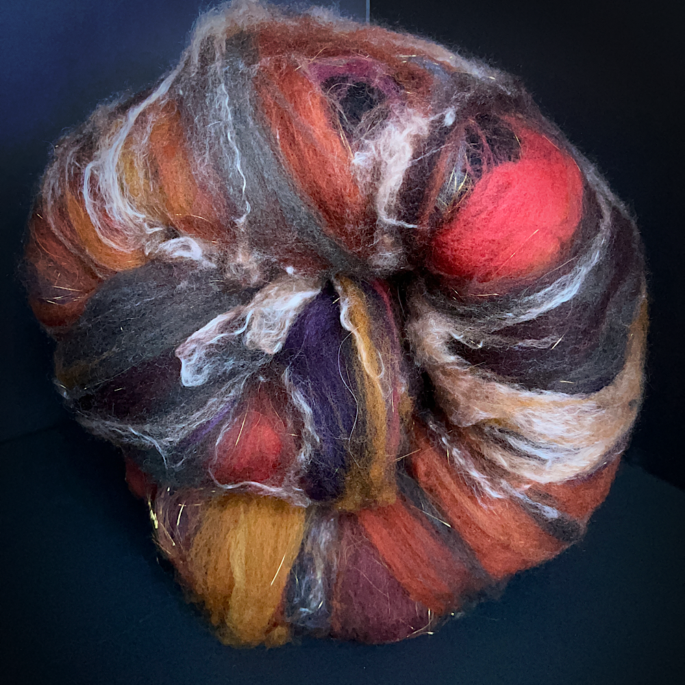 Batt for spinning yarn