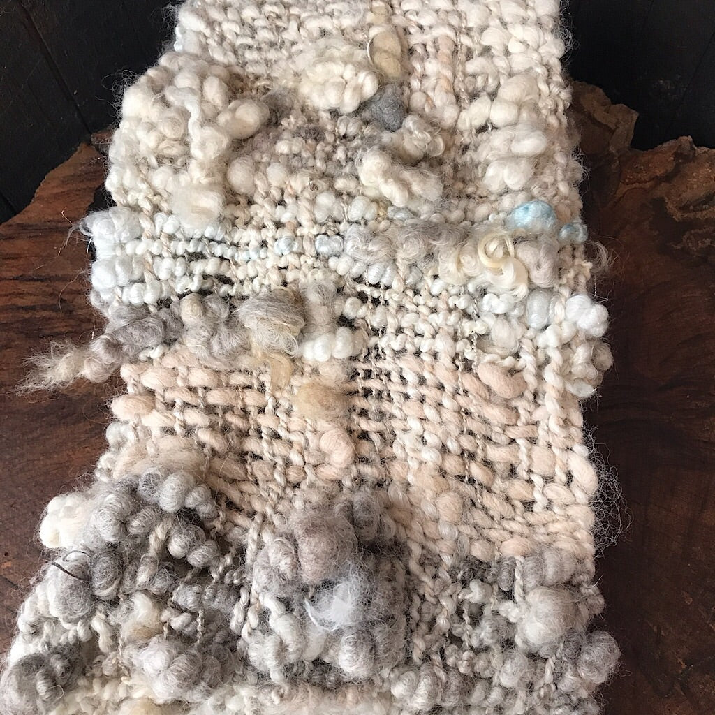 Woven alpaca scarf