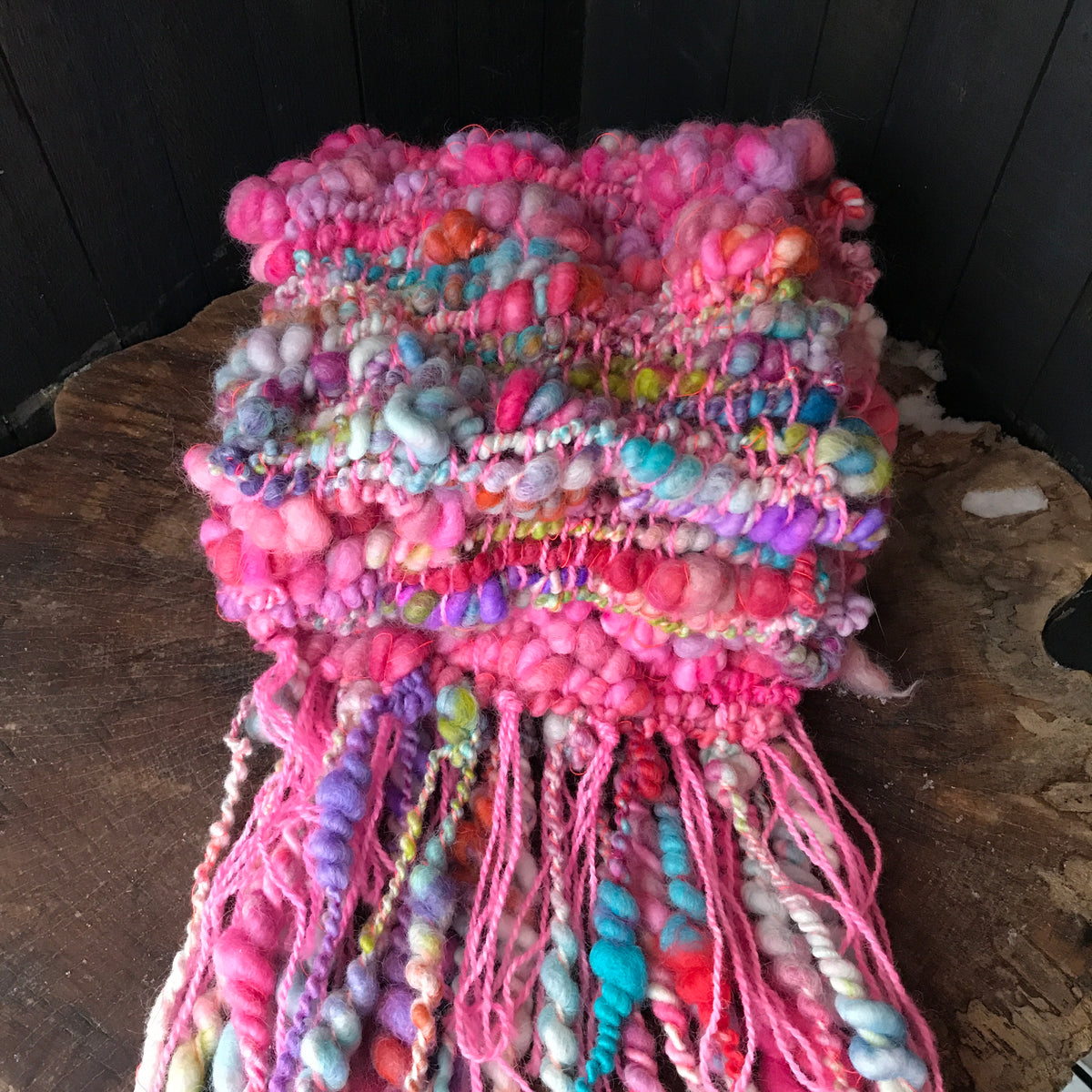 Rainbow scarf wool alpaca- Foulard arc-en-ciel  laine alpaga - Mynoush