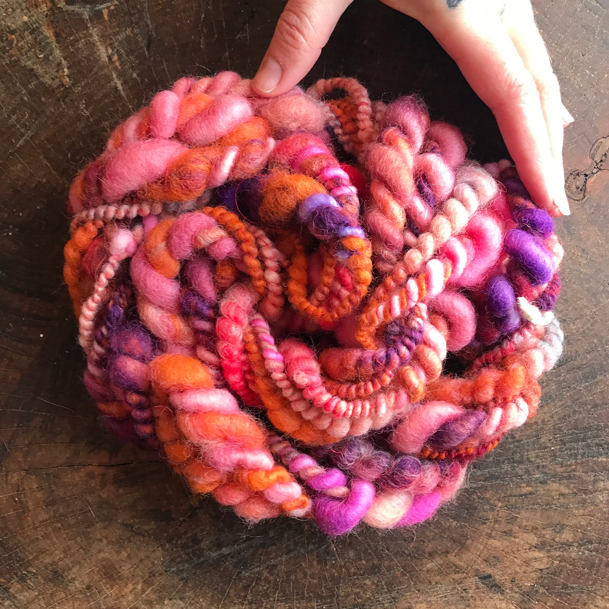 Orange art yarn 60g - Mynoush