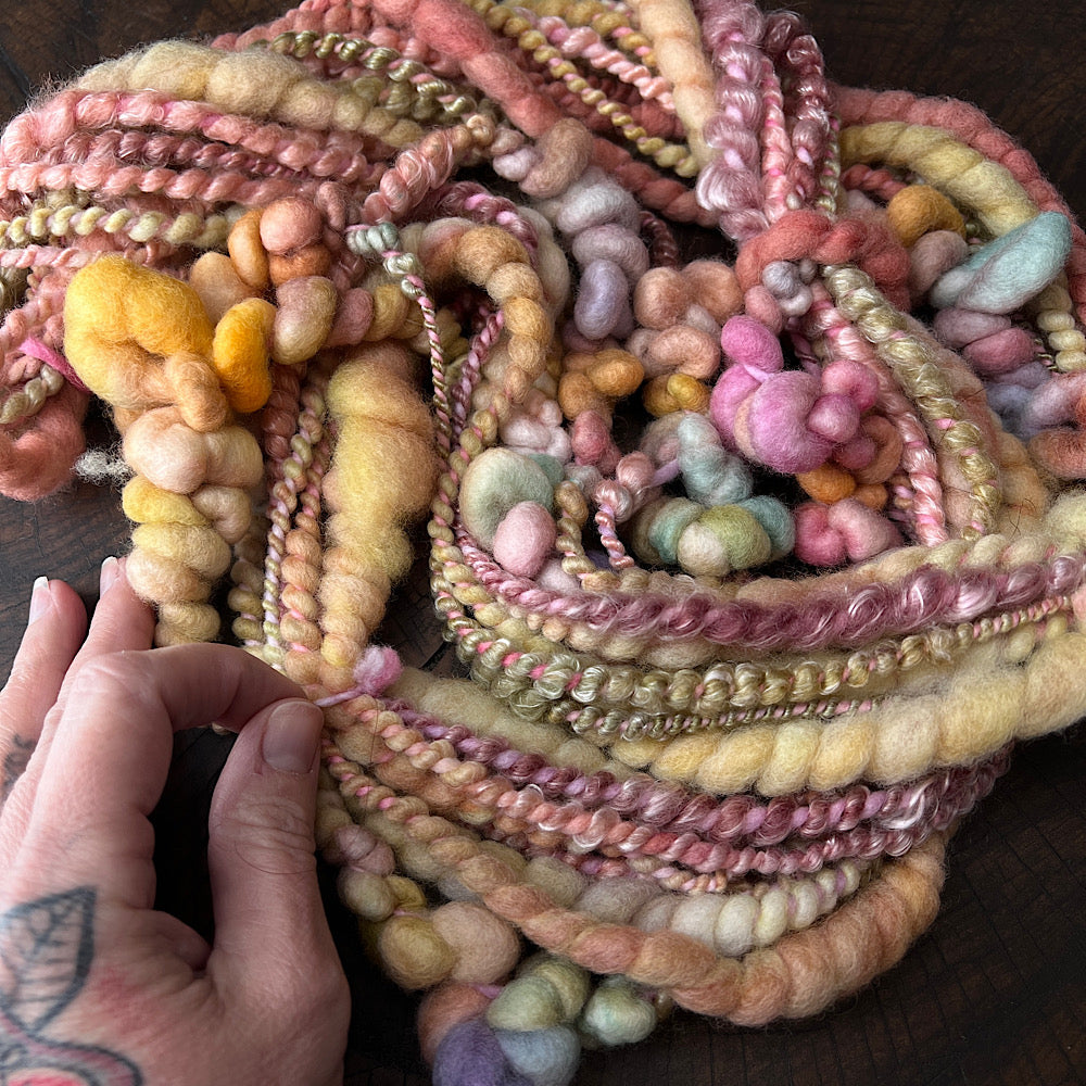 Golden hour merino art yarn