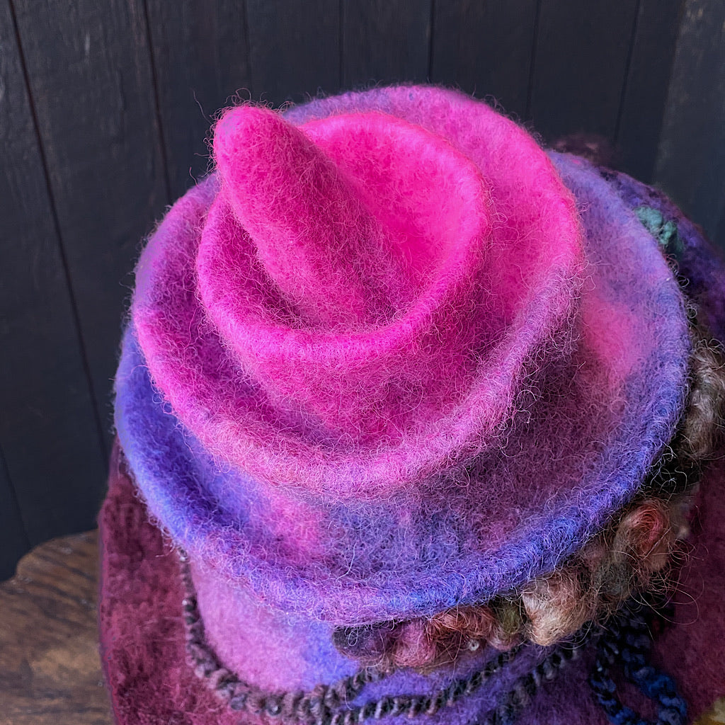 Swirl Felted hat