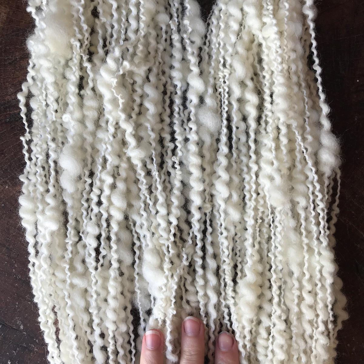 White spiral yarn 130g - Mynoush