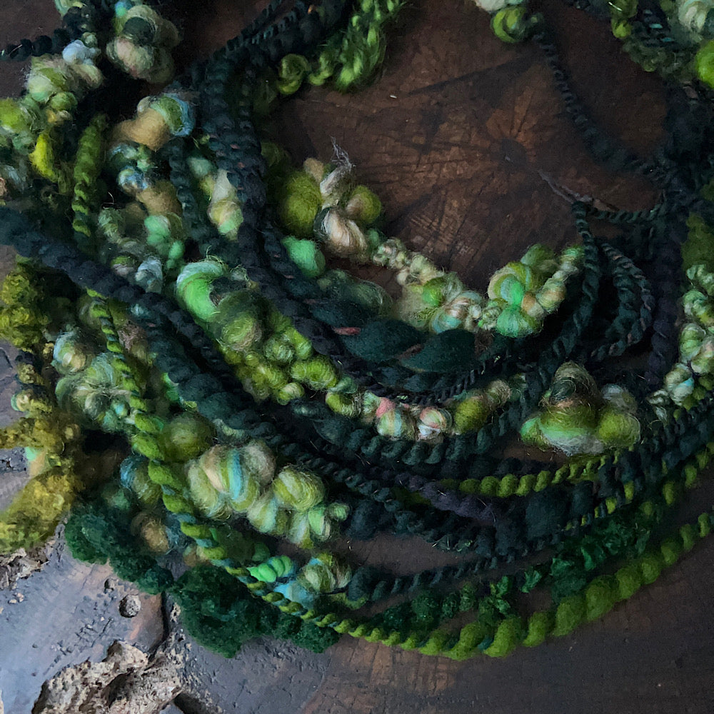 Art yarn trio for weaving 5.5 oz