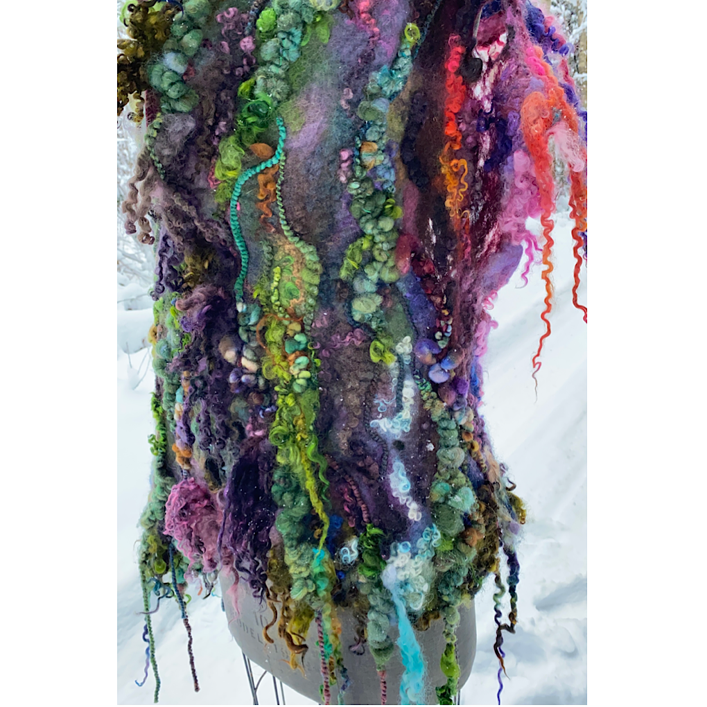 Crépuscule Felted scarf