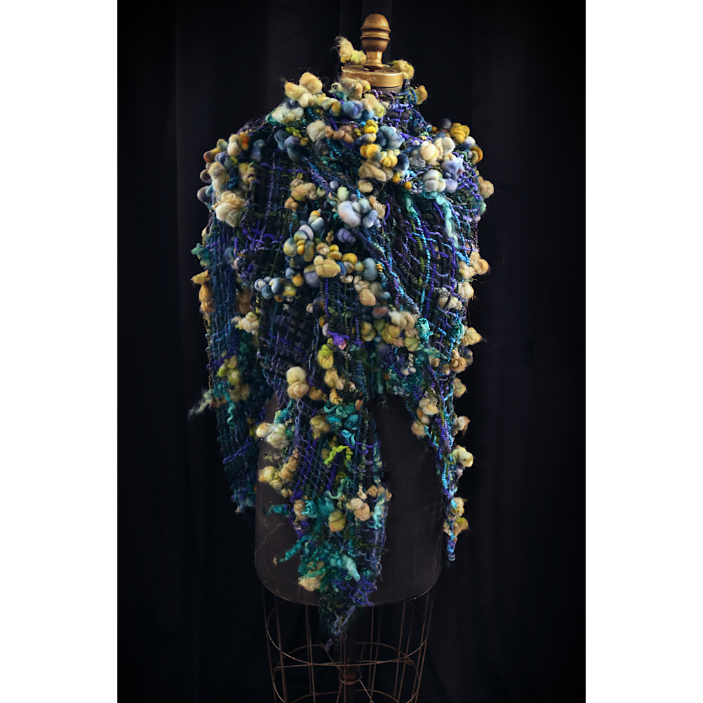 Nuit étoilée merino silk Shawl