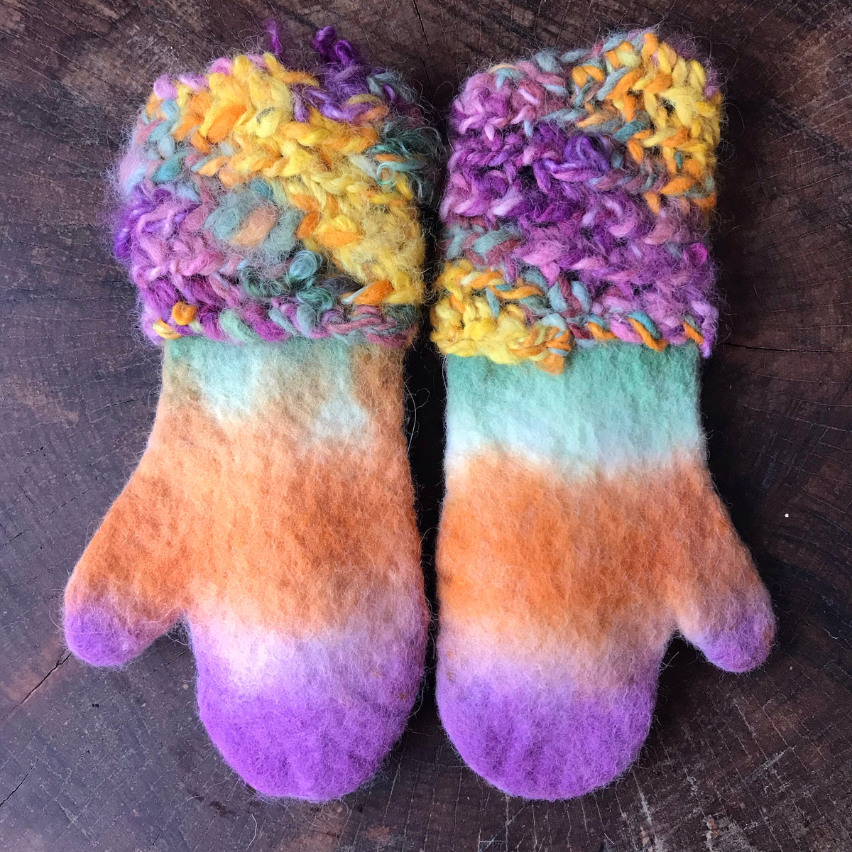 Kids alpaca mittens Mitaines alpaga enfant - Mynoush