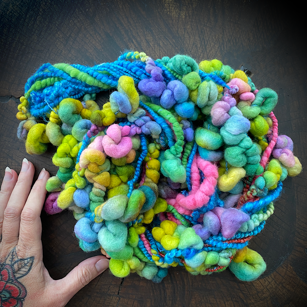 Rainbow Love  Art yarn