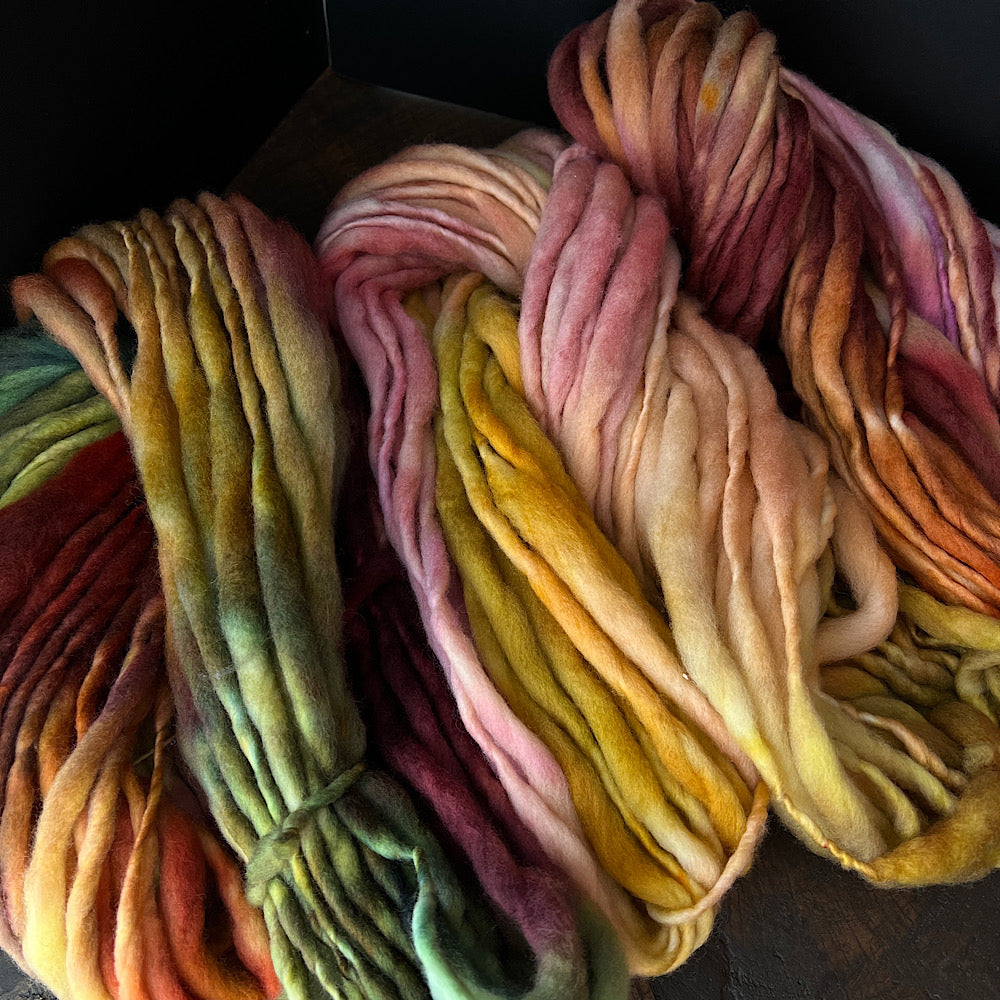 Fluffy yarn set of 3 skeins