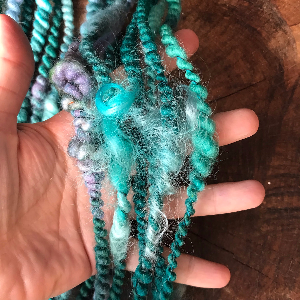 Turquoise blue art yarn 78g - Mynoush