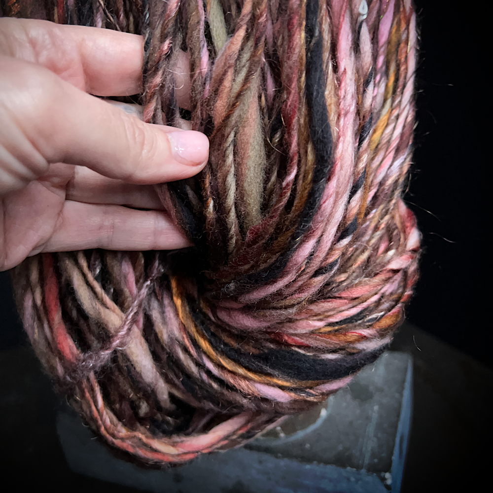 “Golden Rose” Scarf weaving art yarn assortment