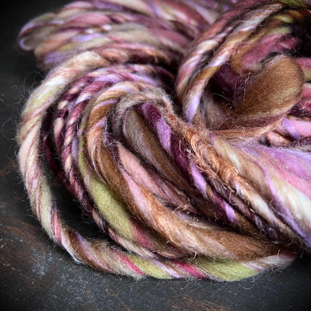Hand spun single for knitting