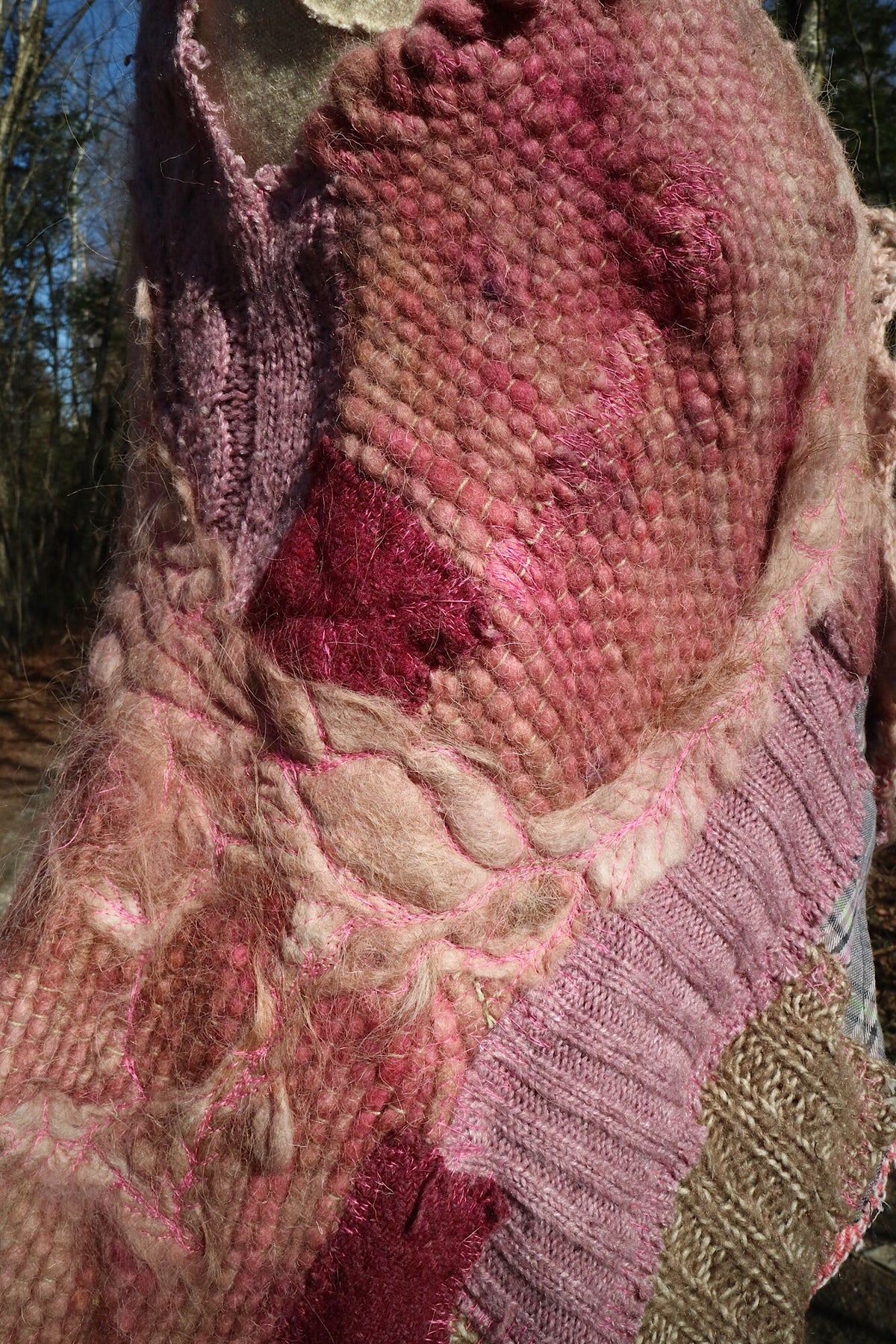 Sleeveless patchwork jacket vest size medium large - Mynoush