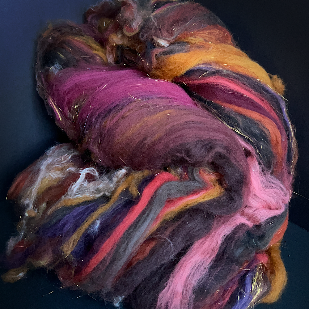 Batt for spinning yarn