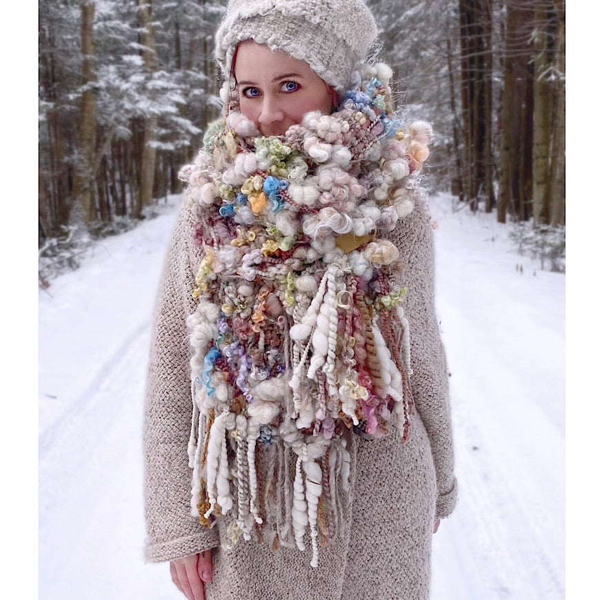 The Snow Rose scarf