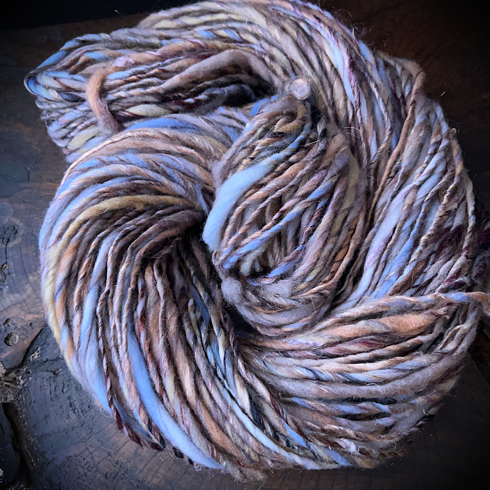 Hand spun yarn single