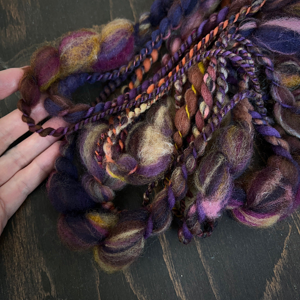 Art yarn for weaving and knitting