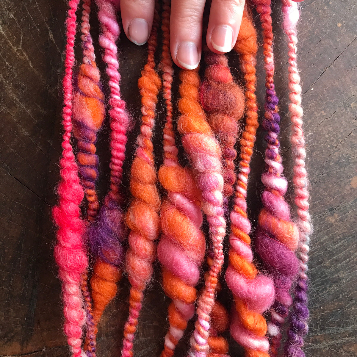 Orange art yarn 60g - Mynoush