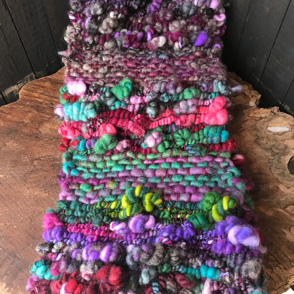 Dark rainbow scarf Foulard charcoal rainbow - Mynoush