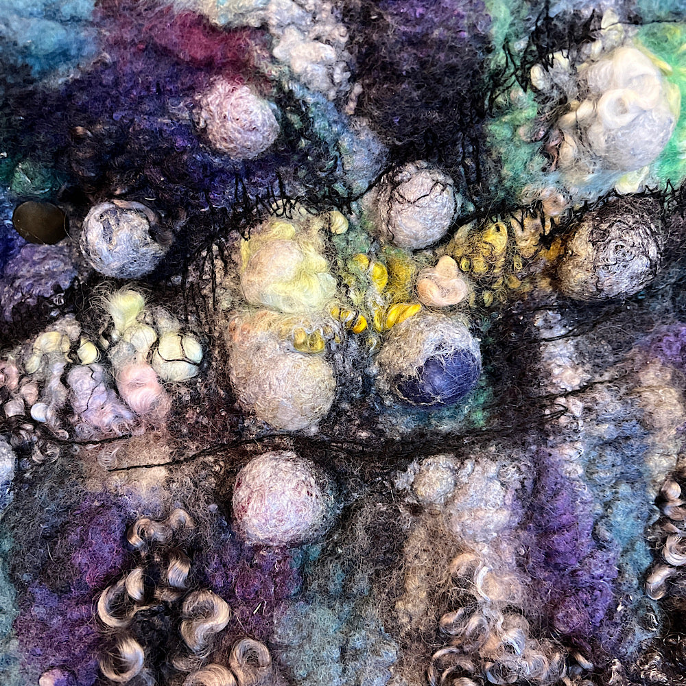 2022 Landscape serie  - Boreale - felted scarf