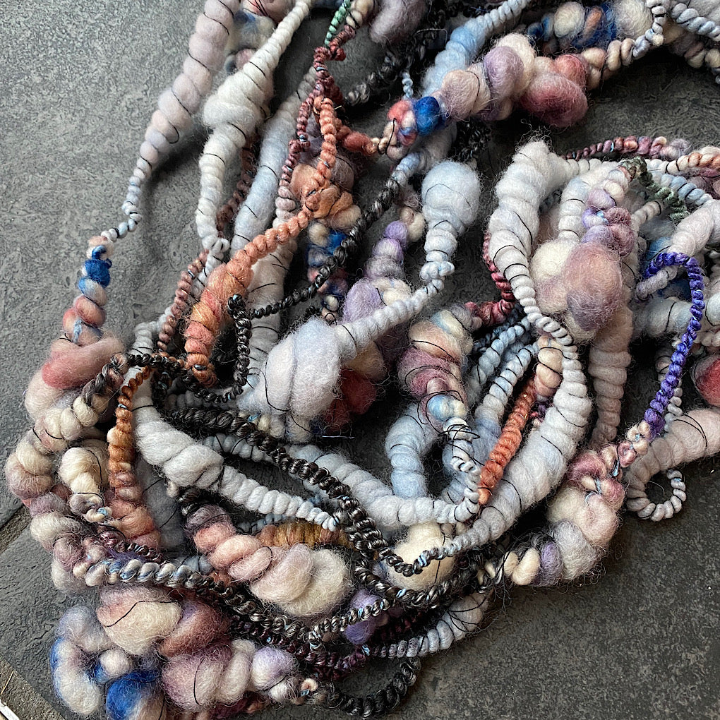 Snow is blushing merino Art yarn