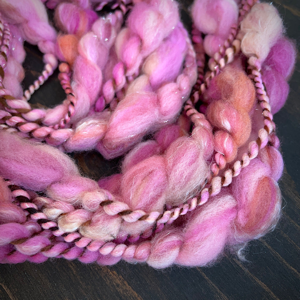 Art yarn for weaving and knitting