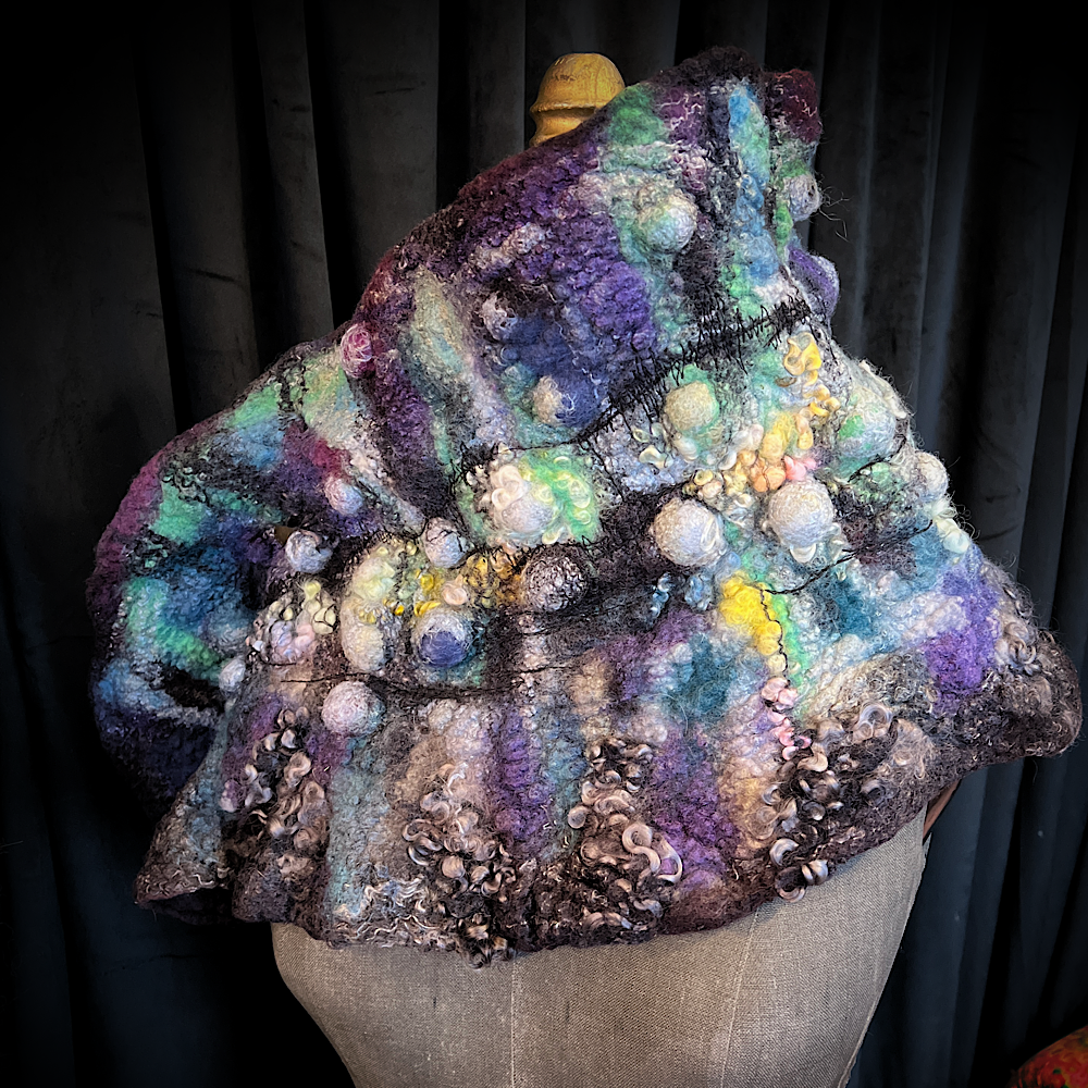 2022 Landscape serie  - Boreale - felted scarf