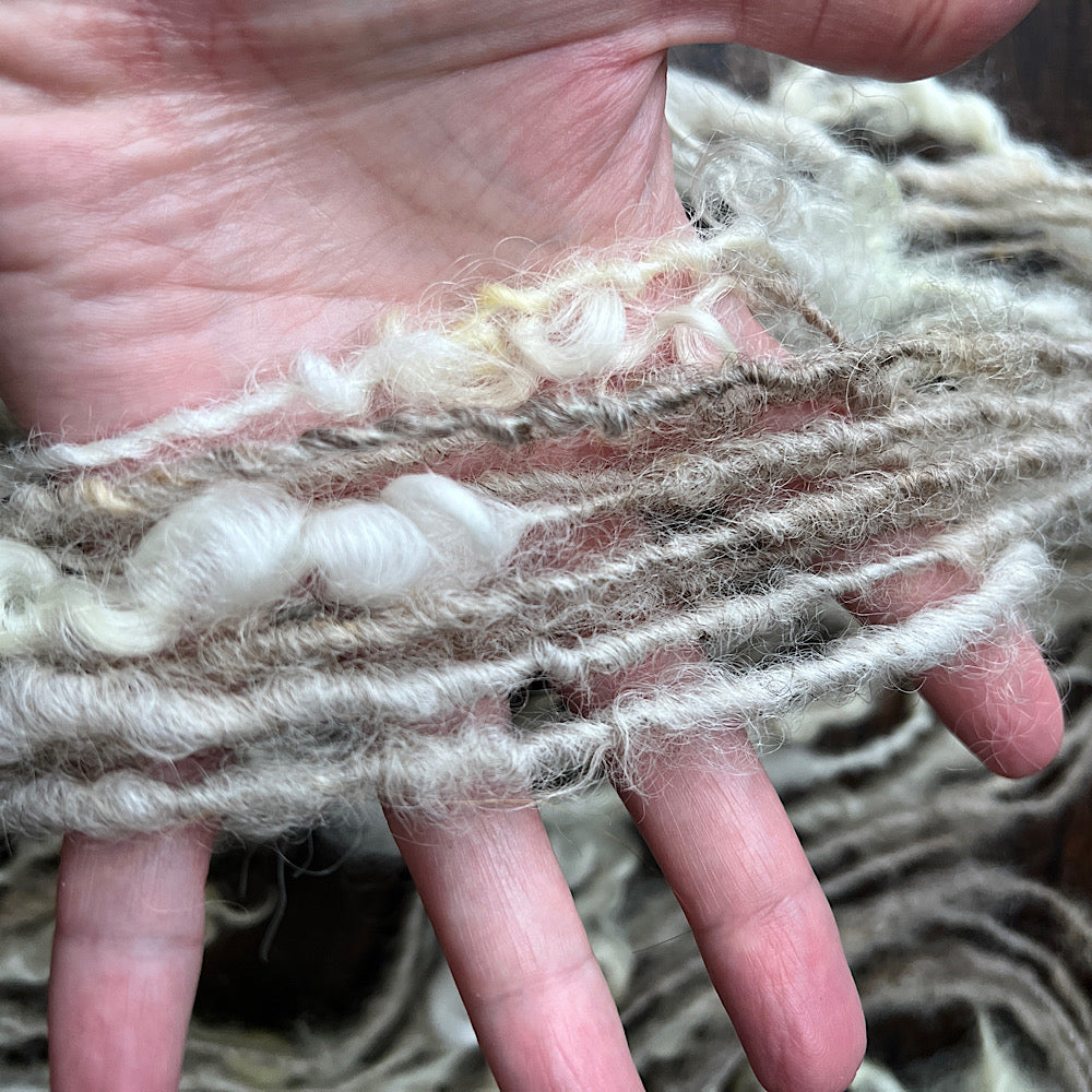 Au naturel core spun art yarn