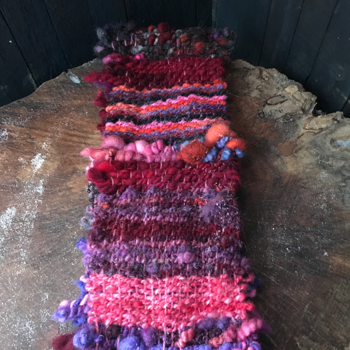 Red scarf 100% Wool - Foulard 100% laine rouge - Mynoush