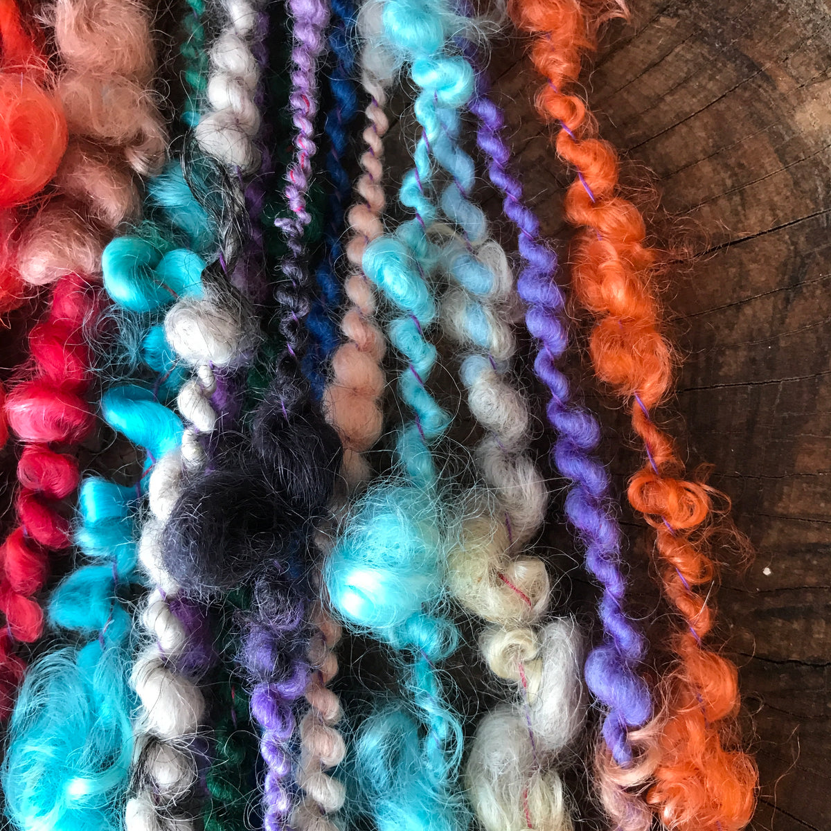 Rainbow lock spun art yarn 100g - Mynoush