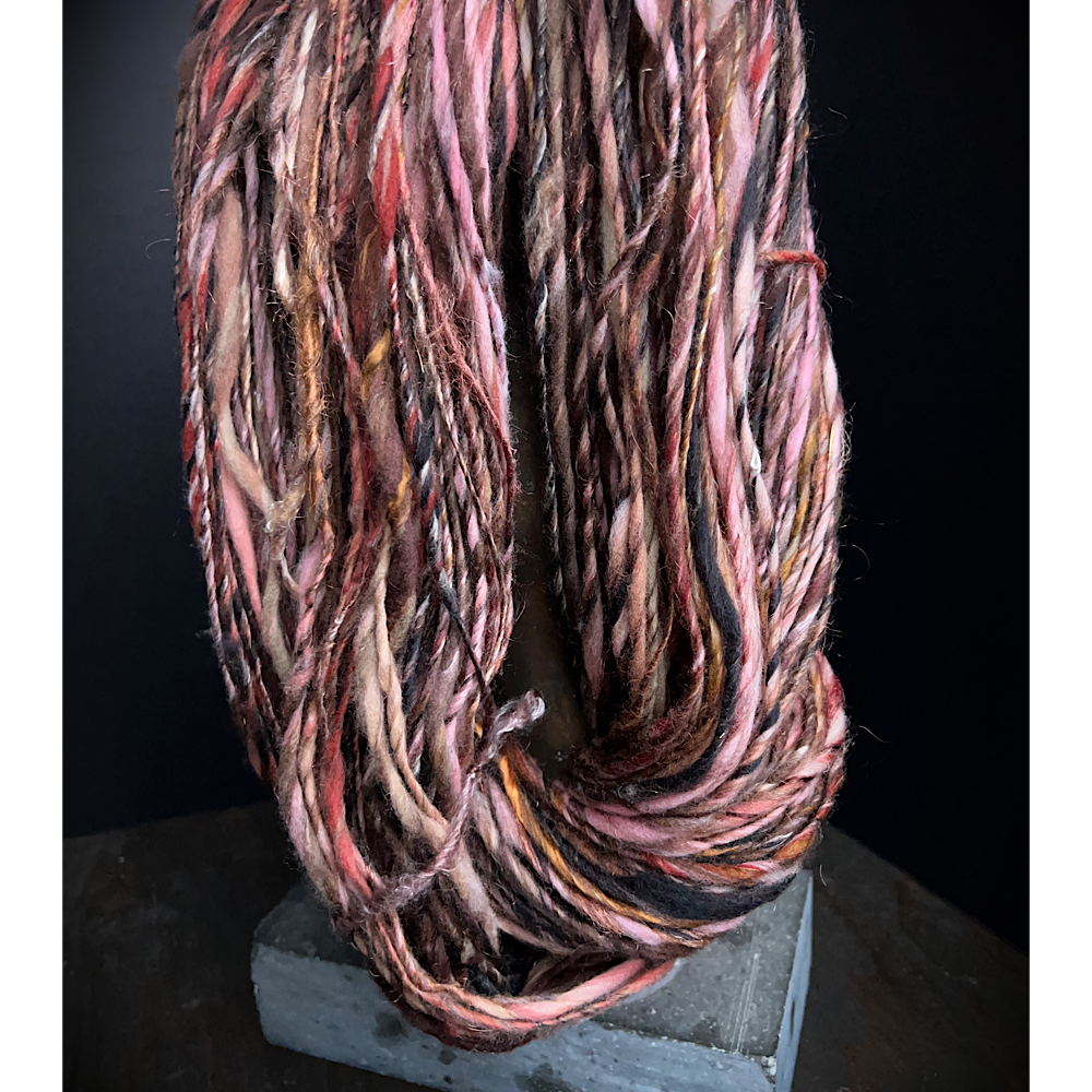 “Golden Rose” Scarf weaving art yarn assortment