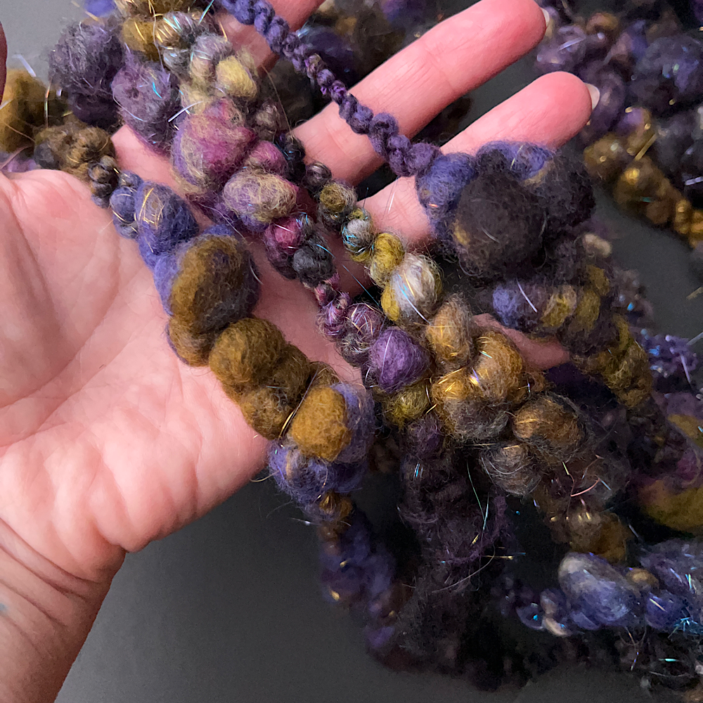 Large Art yarns kit for weaving 14 oz