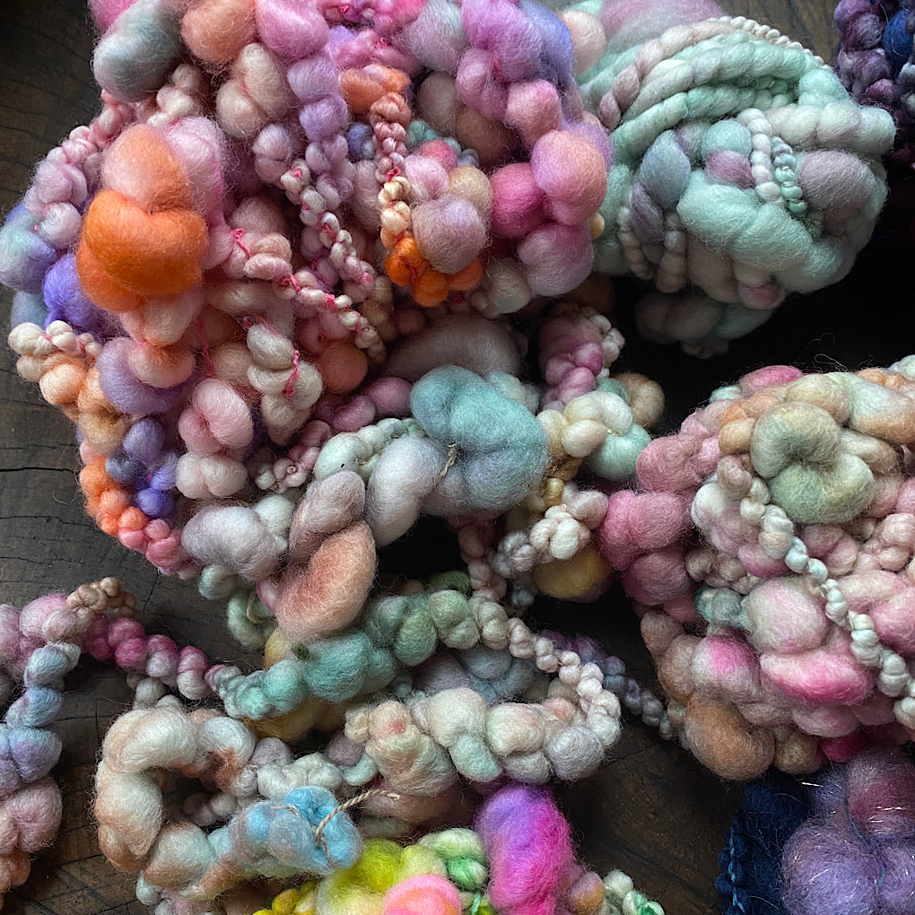 2020 art yarn leftovers mixed lot 350g