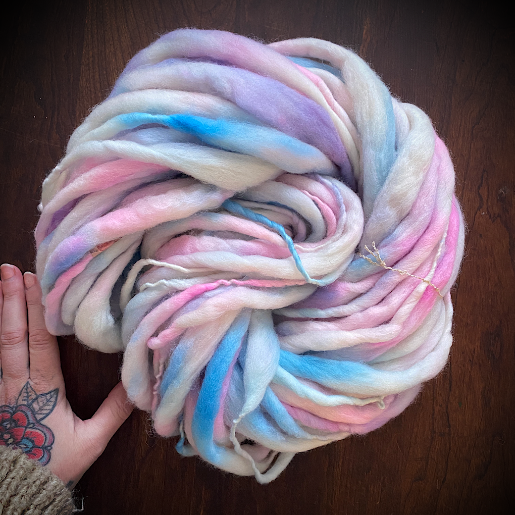 Baby Valentine thick and thin yarn