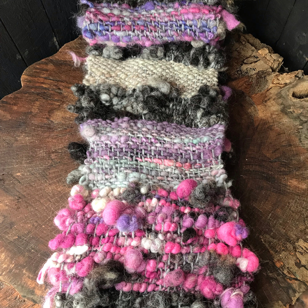 Lavender scarf 100% Wool - Foulard 100% laine lavande - Mynoush