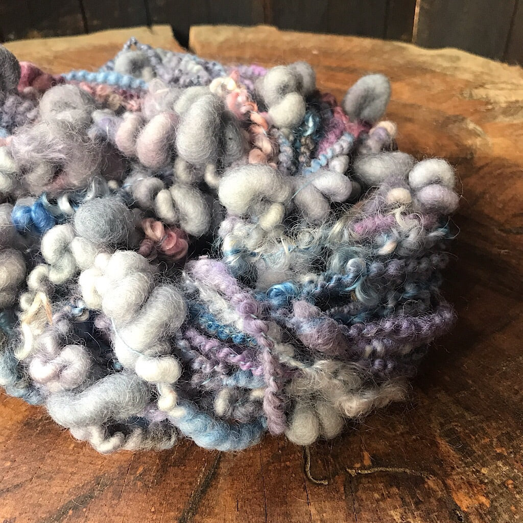Antique blue art yarn