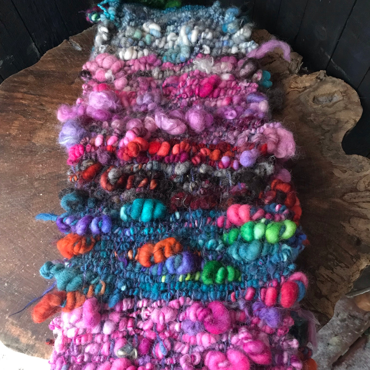 Rainbow scarf 100% Wool - Foulard 100% laine arc-en-ciel - Mynoush