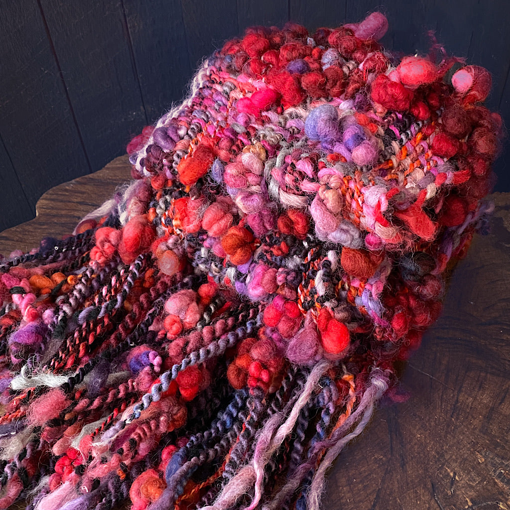 Christmas woven scarf