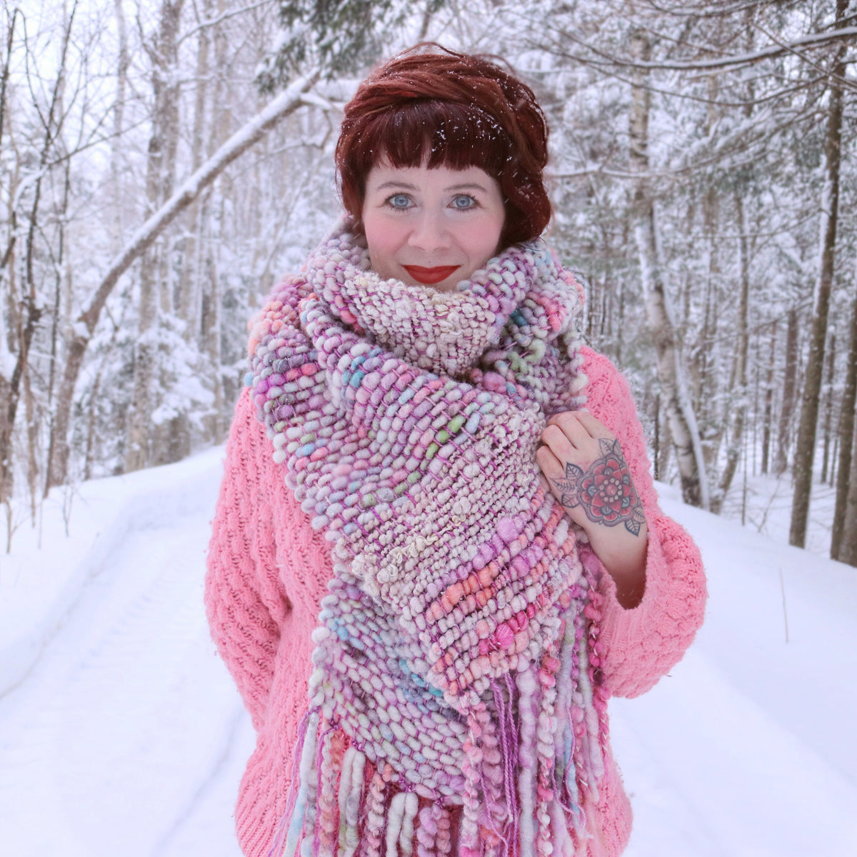 Pastel scarf 100% Wool - Foulard  100% laine pastel - Mynoush
