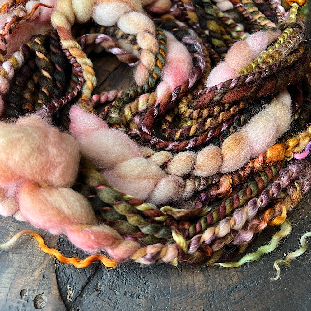 Woodland Roses mini twist art yarn